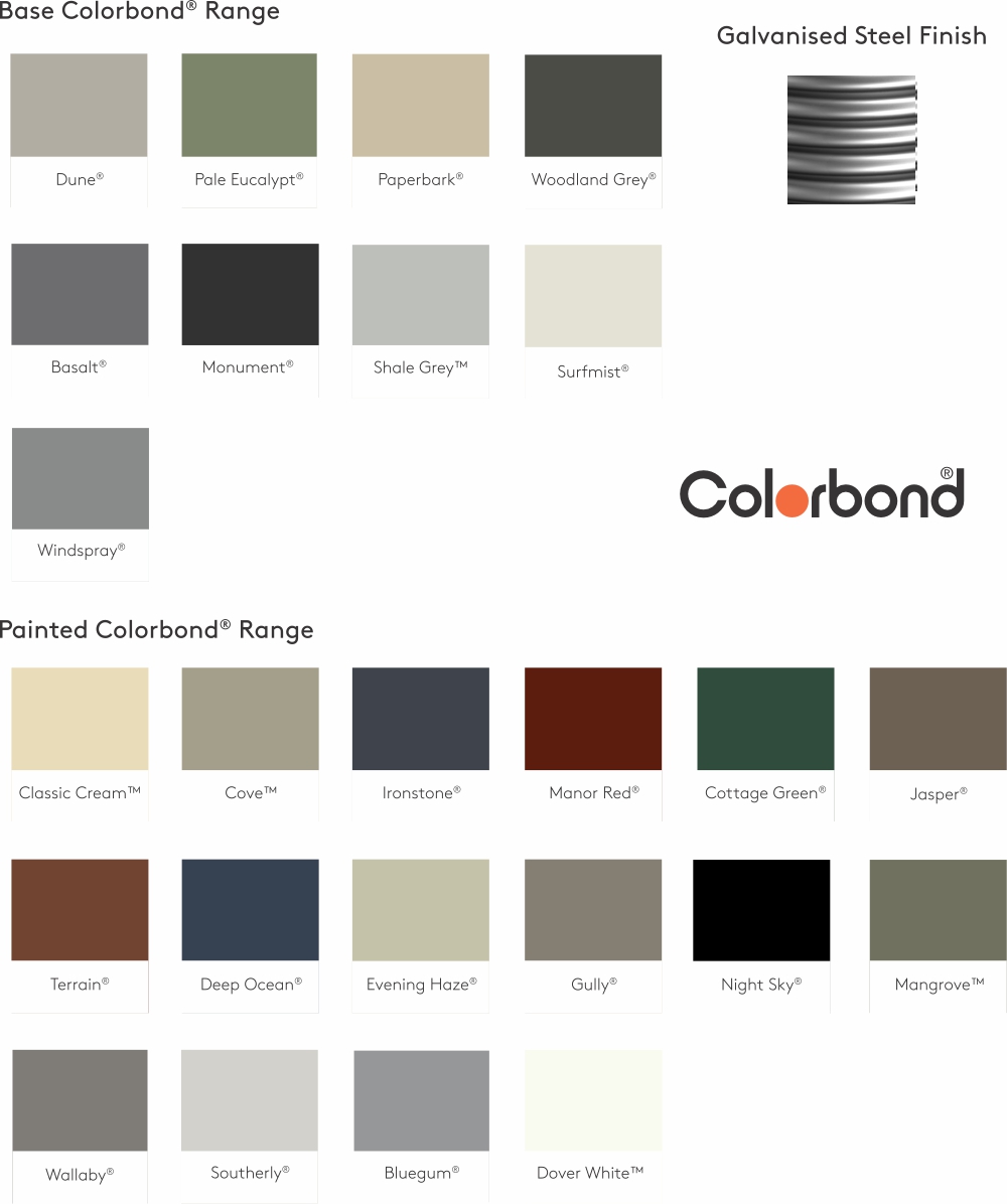 Steel colorbond